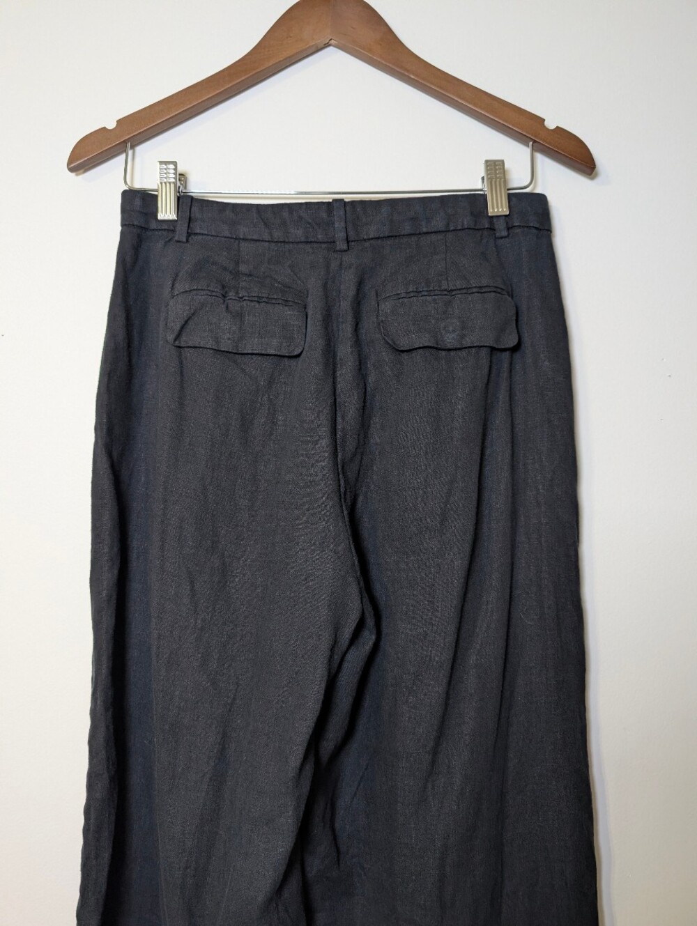 J.Crew 100% Linen Cropped Essential Wide Leg Pants 6P Minimalist Coastal Summer - Picture 7 of 9